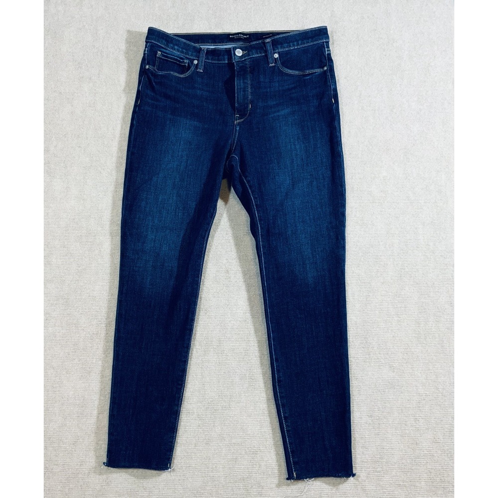Banana Republic Mid Rise Slim Stretch Jeans Vintage Med Blue Size 31 Reg